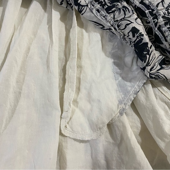 Americam Eagle off shoulder blue floral midi summer fairy dress size XXS - Picture 8 of 9